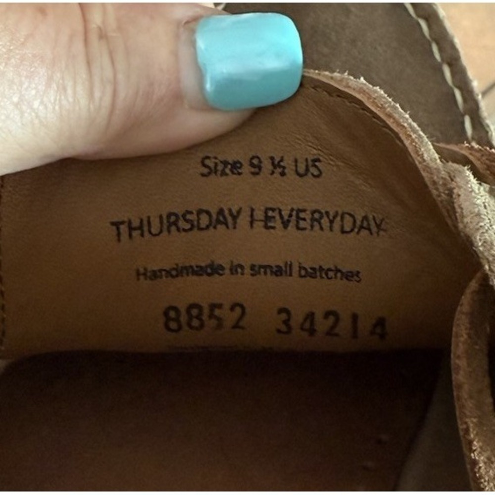 Thursday Boot Co. Mens Size 9 1/2 Everyday Leather Boat Shoes Top-Sider EUC - Picture 2 of 7